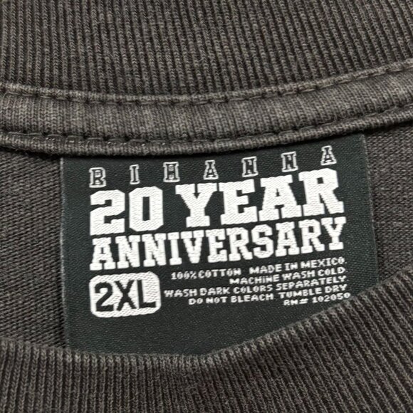 Rihanna R20 2005 Layered Long Sleeve T-Shirt Size 2XL - Picture 4 of 5